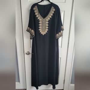 Embroidered maxi dress